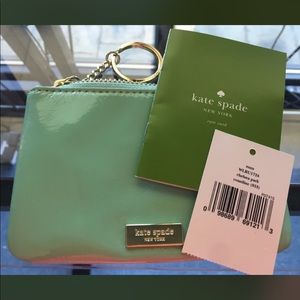 Kate Spade mint wristlet new!